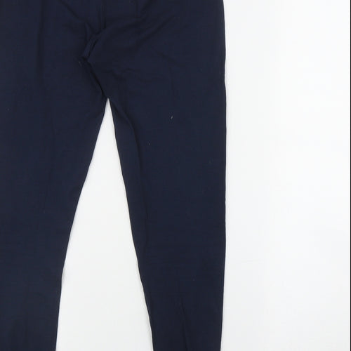 Primark Womens Blue  Cotton Jogger Leggings Size 10 L27 in