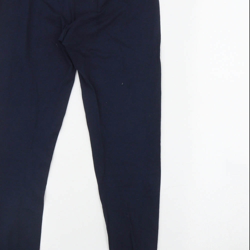 Primark Womens Blue  Cotton Jogger Leggings Size 10 L27 in
