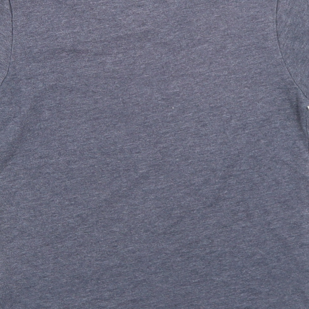 Old Navy Boys Blue  Cotton Basic T-Shirt Size 4 Years Crew Neck  - Captain America