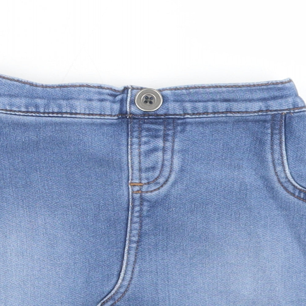 NEXT Girls Blue  Cotton A-Line Skirt Size 2-3 Years  Regular