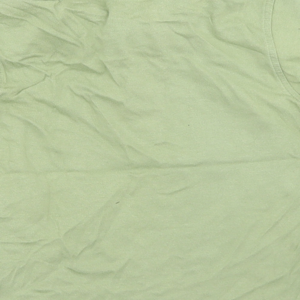 Marks and Spencer Boys Green  Cotton Basic Polo Size 18-24 Months Collared Button - Beach Buggy