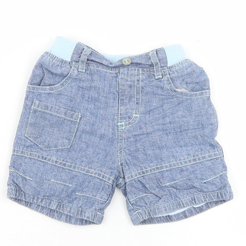 TU Boys Blue  Cotton Cropped Jeans Size 3-6 Months