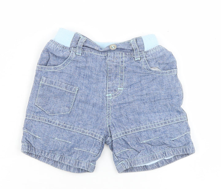 TU Boys Blue Cotton Cropped Jeans Size 3-6 Months