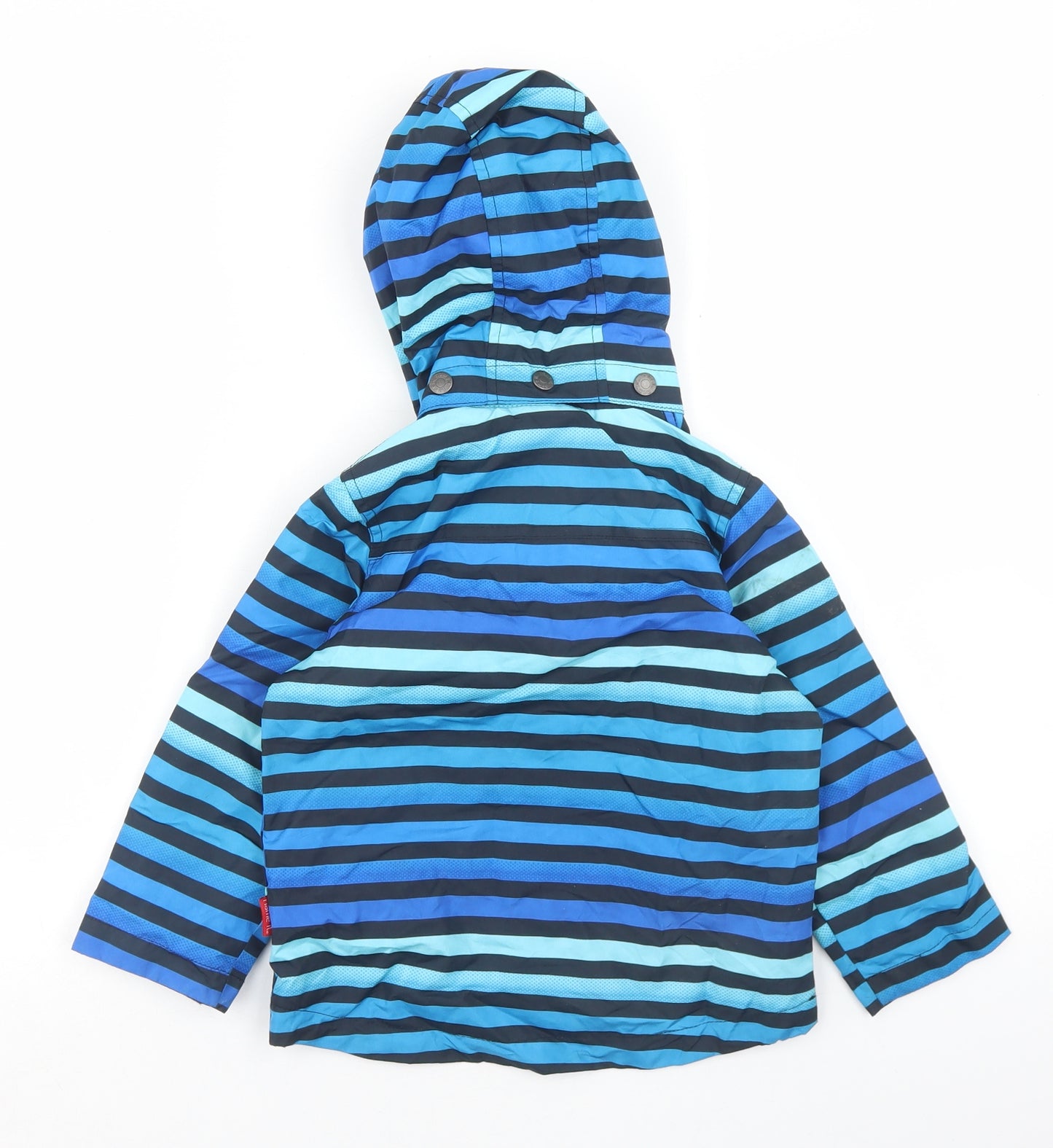 name it Boys Blue Striped  Jacket  Size 2-3 Years  Zip
