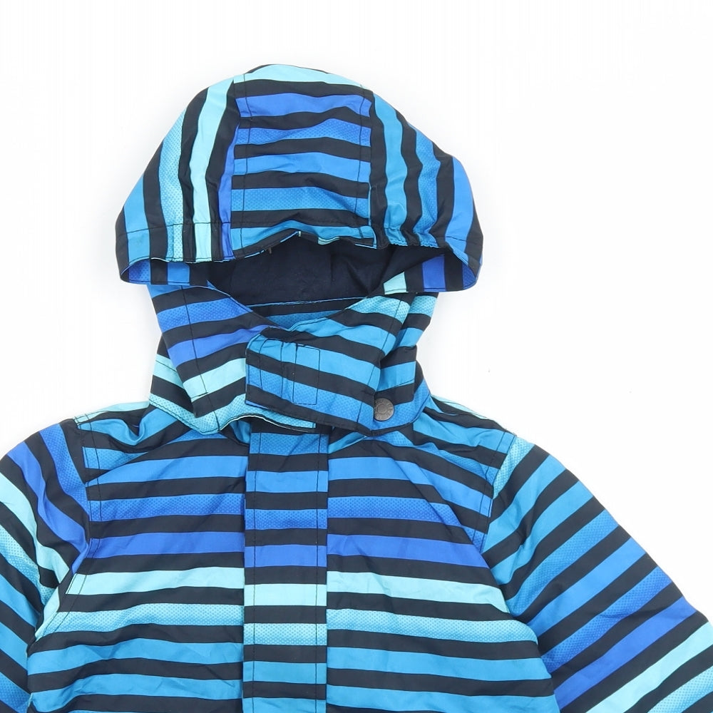 name it Boys Blue Striped  Jacket  Size 2-3 Years  Zip