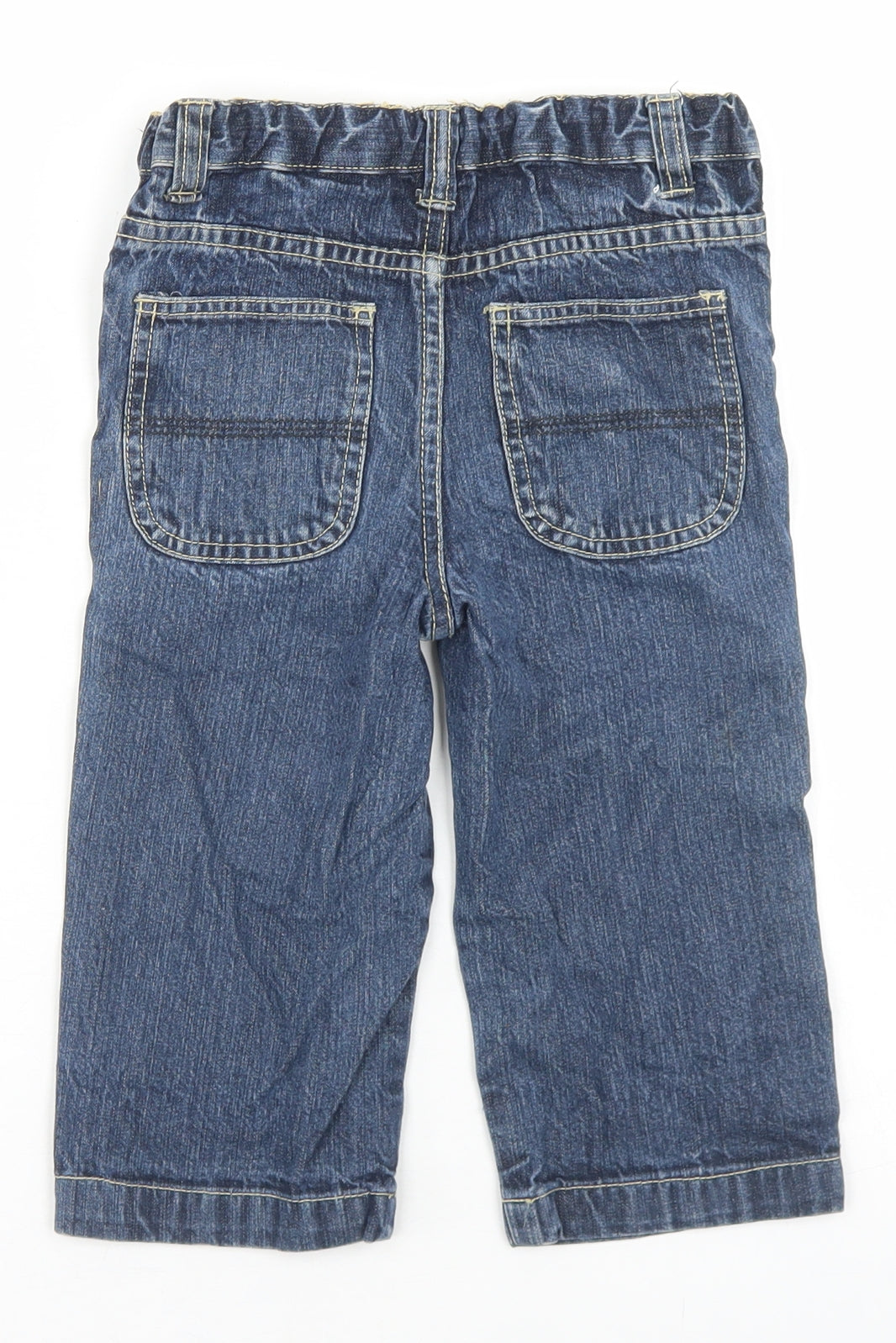 Cherokee Boys Blue  Cotton Capri Jeans Size 18-24 Months  Button