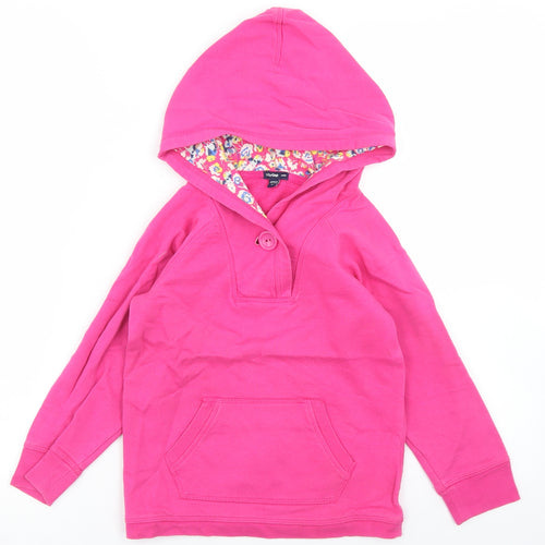 Gap Girls Pink  Polyester Pullover Hoodie Size 5 Years