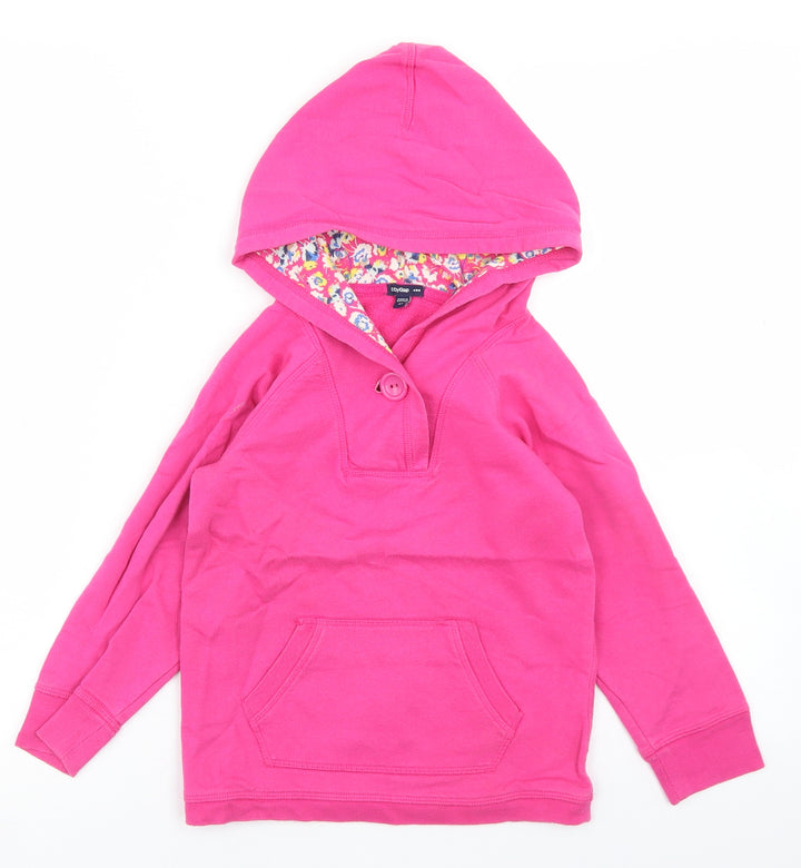 Gap Girls Pink  Polyester Pullover Hoodie Size 5 Years