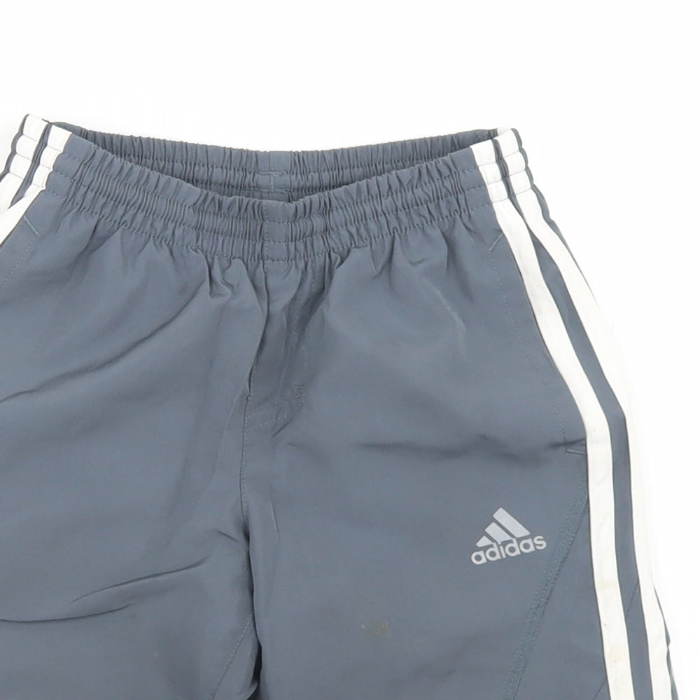 adidas Boys Grey  Polyester Bermuda Shorts Size 3-4 Years  Regular