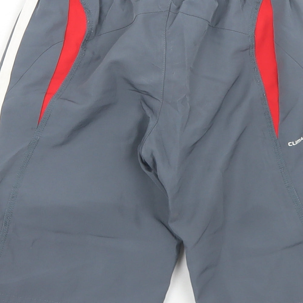 adidas Boys Grey  Polyester Bermuda Shorts Size 3-4 Years  Regular