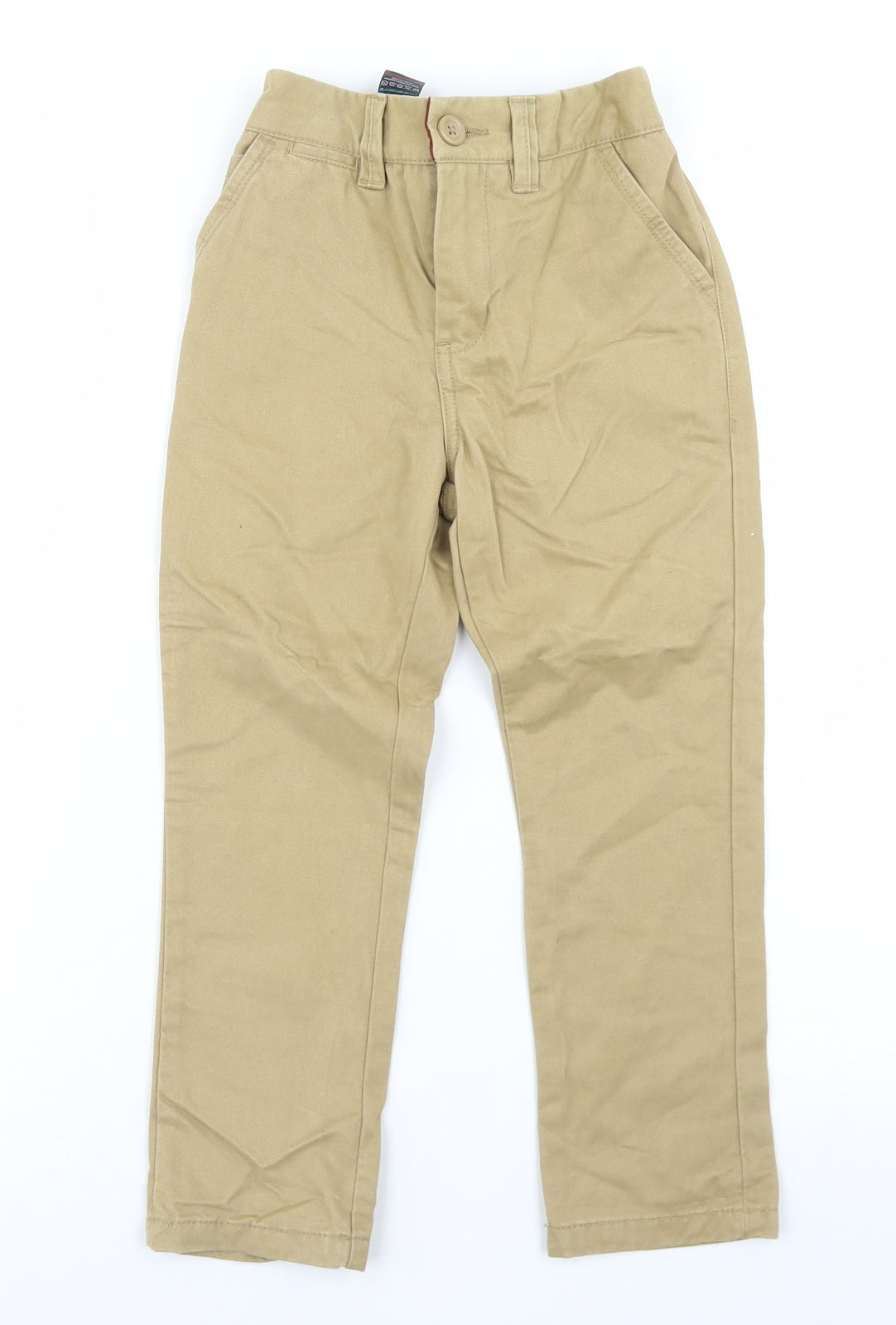 NEXT Boys Beige  Cotton Chino Trousers Size 5 Years  Regular Button