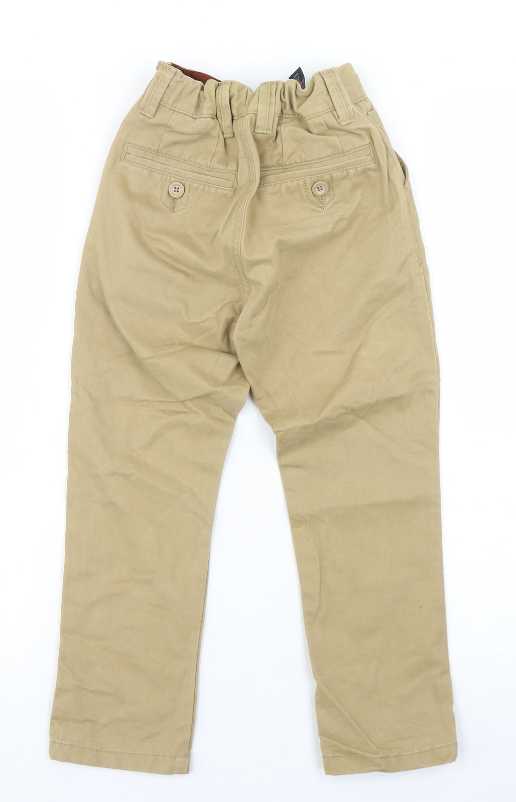 NEXT Boys Beige  Cotton Chino Trousers Size 5 Years  Regular Button