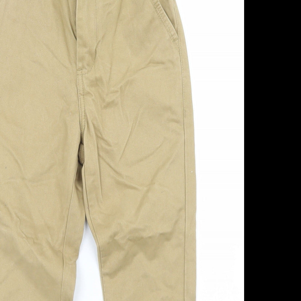 NEXT Boys Beige  Cotton Chino Trousers Size 5 Years  Regular Button