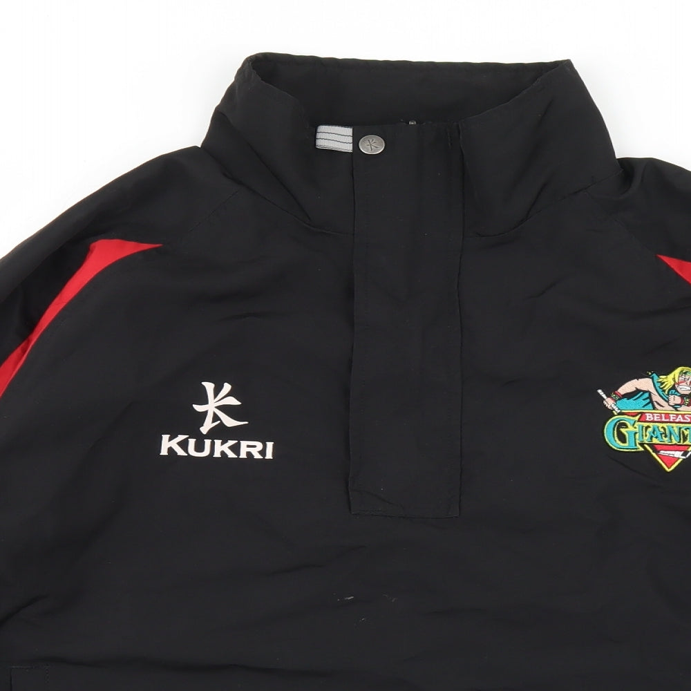 Kukri Mens Black   Windbreaker Jacket Size XS  Zip - Belfast Giants