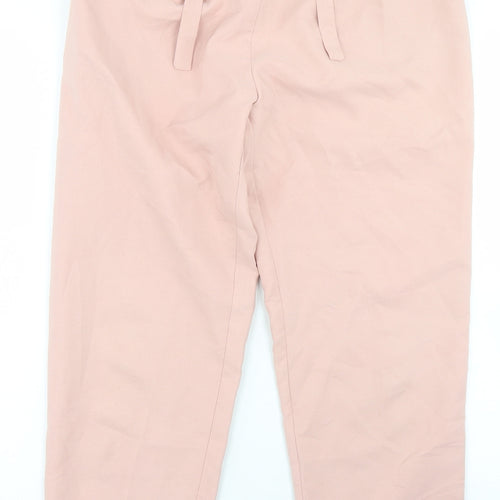 Lexie & Lola Womens Pink  Polyester Trousers  Size 12 L26 in Regular