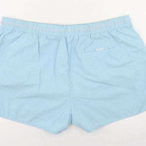 River Island Womens Blue  Nylon Wrap Shorts Size L L3 in Regular Drawstring