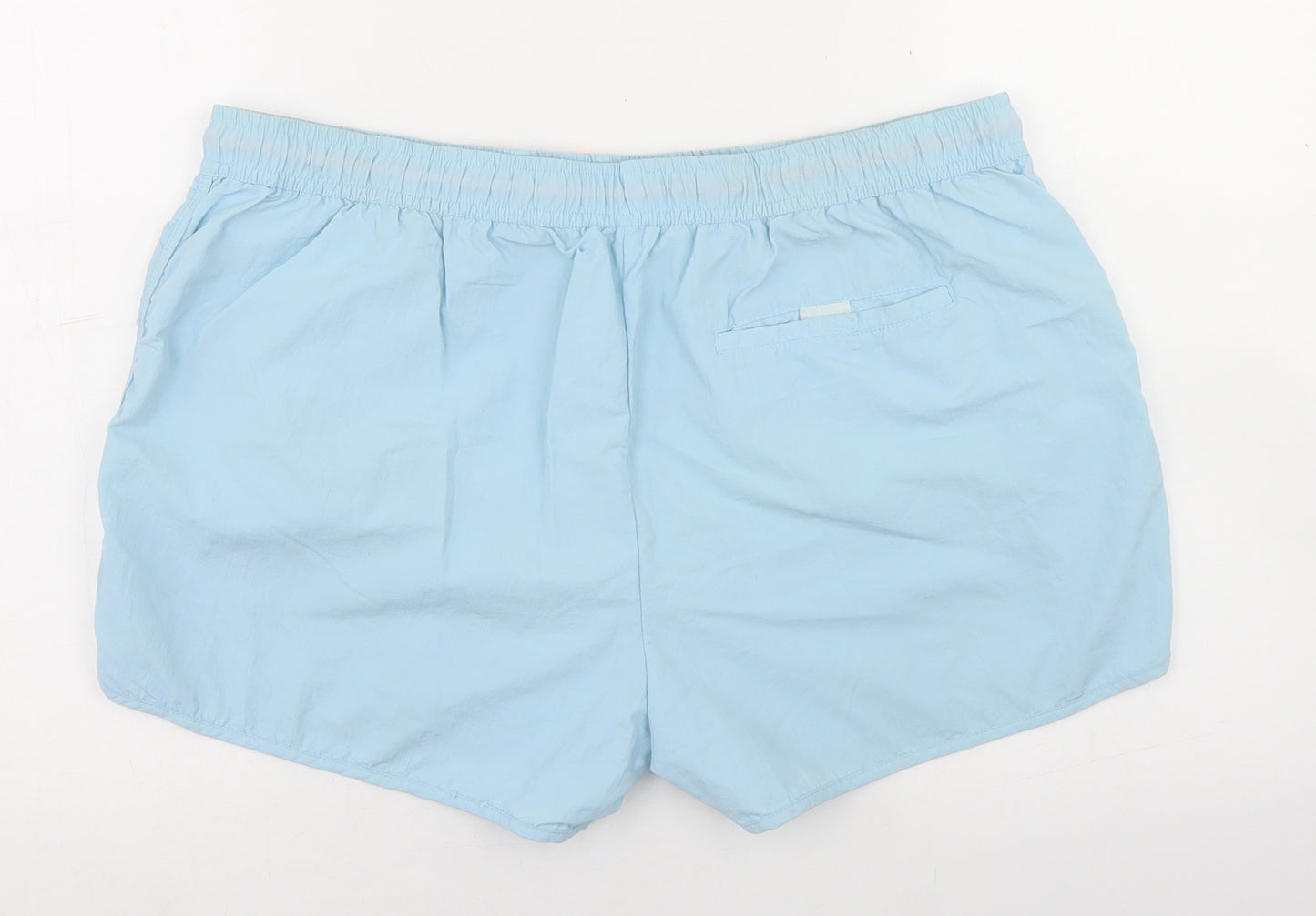 River Island Womens Blue  Nylon Wrap Shorts Size L L3 in Regular Drawstring