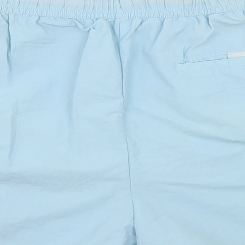 River Island Womens Blue  Nylon Wrap Shorts Size L L3 in Regular Drawstring