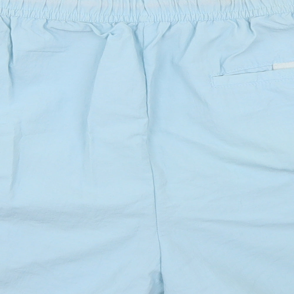 River Island Womens Blue  Nylon Wrap Shorts Size L L3 in Regular Drawstring