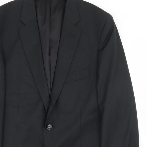 Linea Mens Black  Polyester Jacket Blazer Size 42