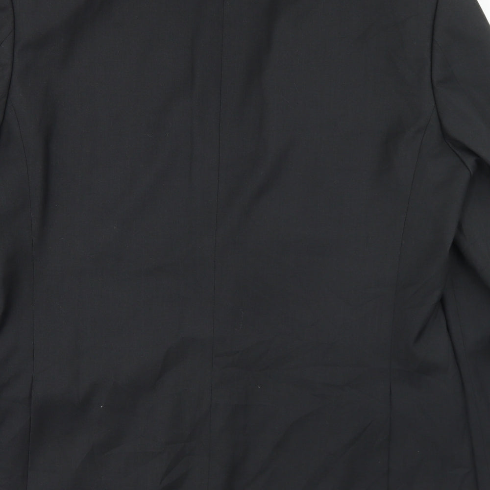 Linea Mens Black  Polyester Jacket Blazer Size 42