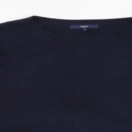 NEXT Womens Blue Round Neck  Acrylic Pullover Jumper Size 12