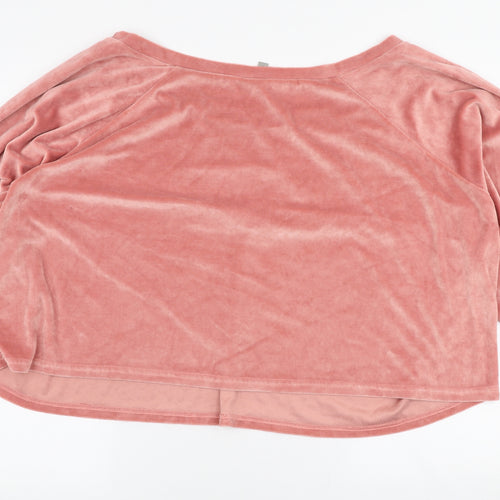 ASOS Womens Pink  Polyester Pullover Sweatshirt Size 28  Pullover