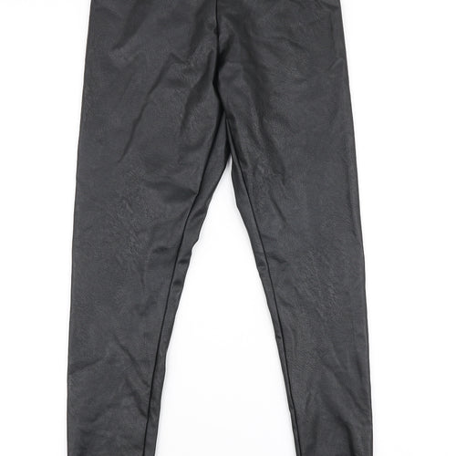 Gallery Womens Black  Polyester Dress Pants Trousers Size 10 L26 in Slim Zip