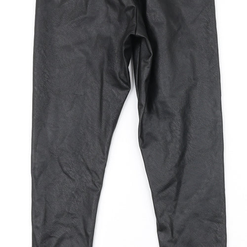 Gallery Womens Black  Polyester Dress Pants Trousers Size 10 L26 in Slim Zip