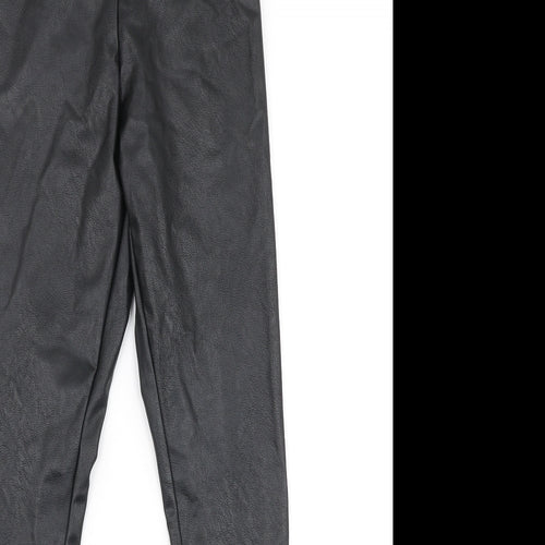 Gallery Womens Black  Polyester Dress Pants Trousers Size 10 L26 in Slim Zip