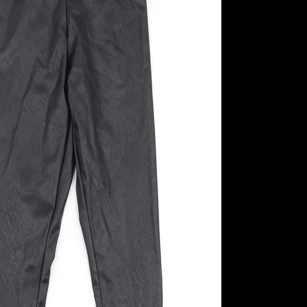 Gallery Womens Black  Polyester Dress Pants Trousers Size 10 L26 in Slim Zip