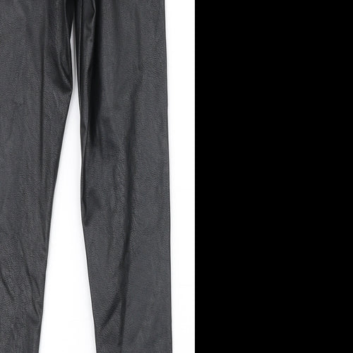 Gallery Womens Black  Polyester Dress Pants Trousers Size 10 L26 in Slim Zip