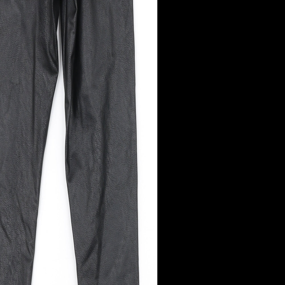 Gallery Womens Black  Polyester Dress Pants Trousers Size 10 L26 in Slim Zip