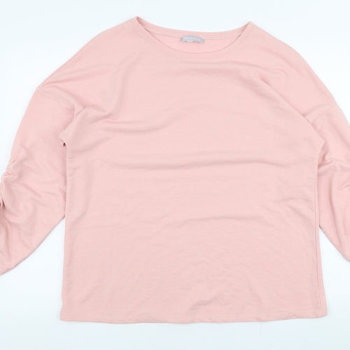 Red Herring Womens Pink  Polyester Pullover Sweatshirt Size L  Pullover