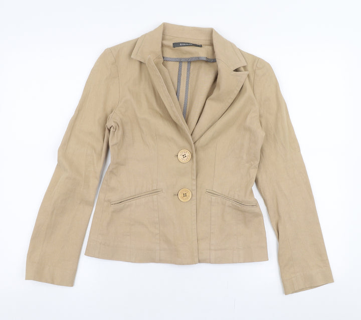 River Island Womens Brown   Jacket Coat Size 8  Button