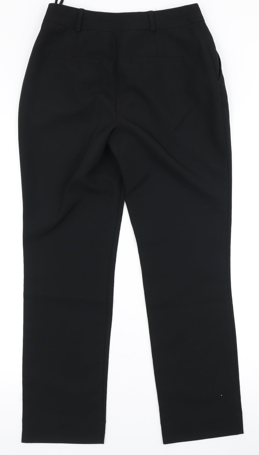 Dunnes Stores Womens Black  Polyester Dress Pants Trousers Size 8 L28 in Regular Zip