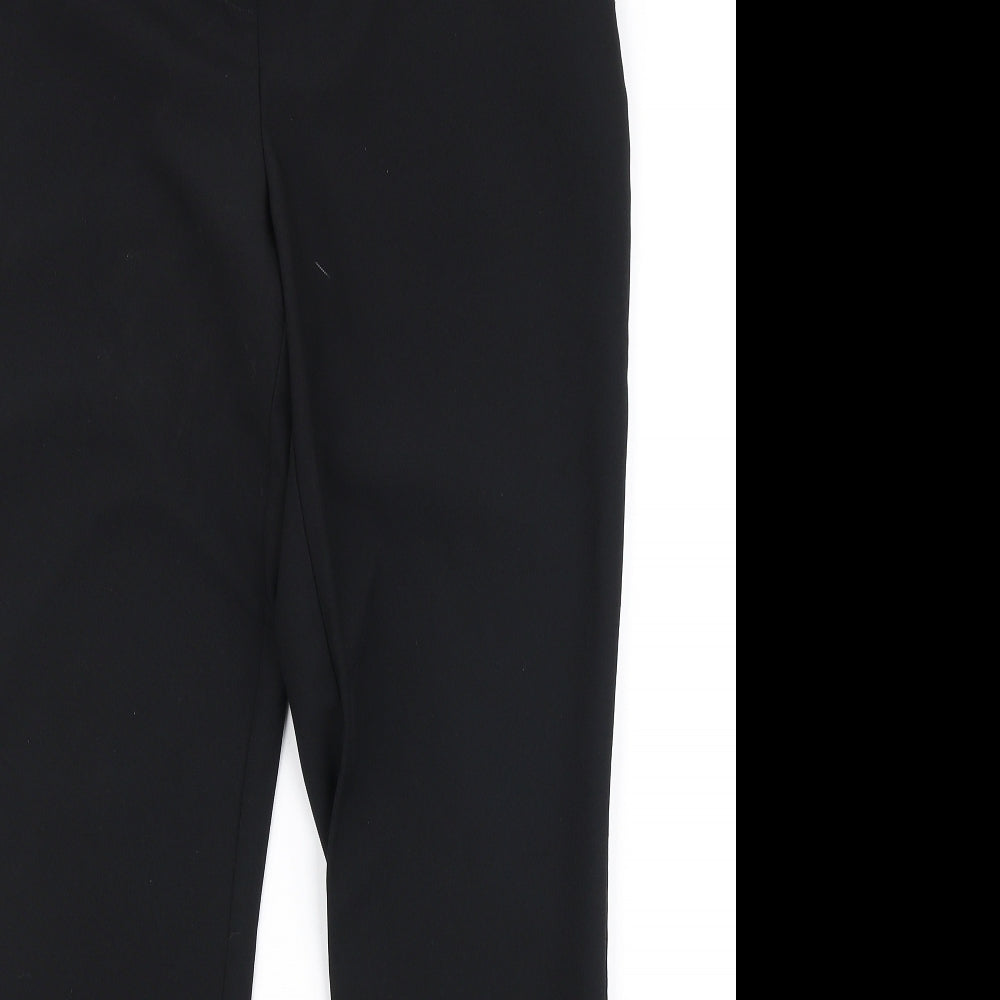 Dunnes Stores Womens Black  Polyester Dress Pants Trousers Size 8 L28 in Regular Zip