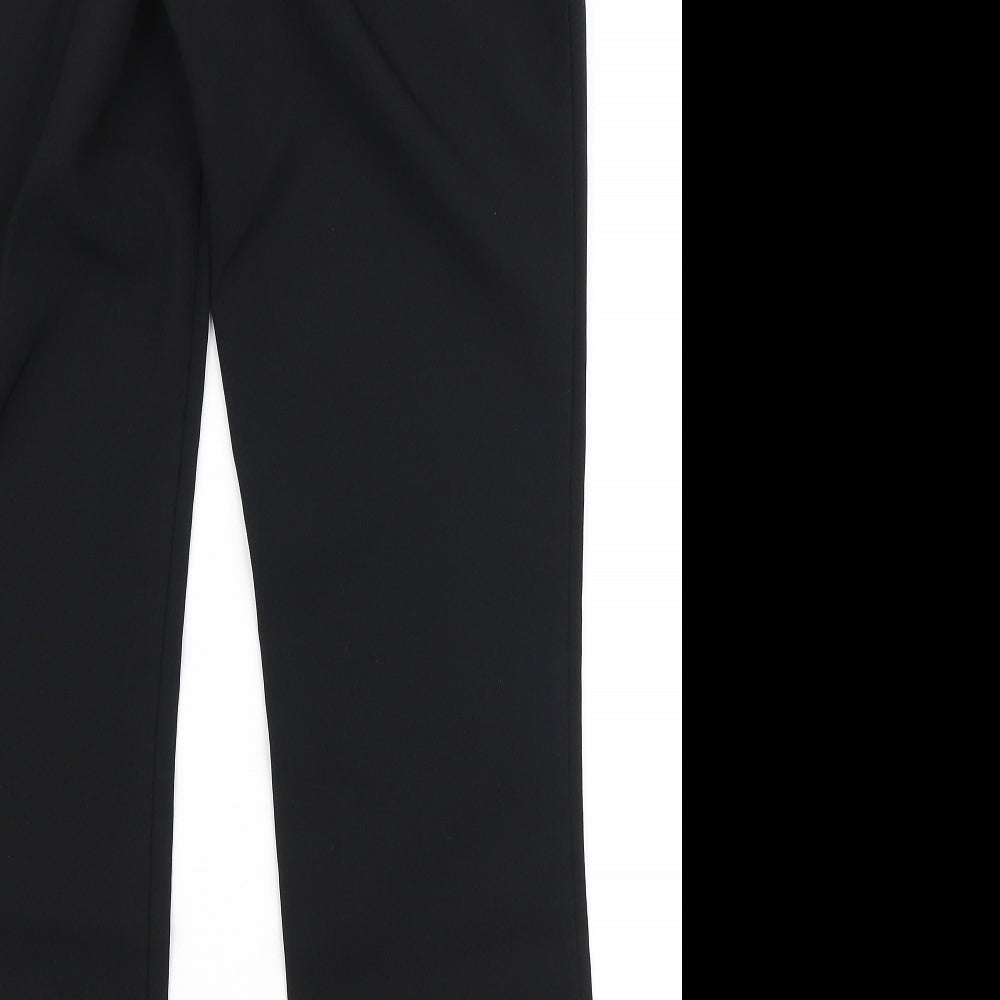 Dunnes Stores Womens Black  Polyester Dress Pants Trousers Size 8 L28 in Regular Zip