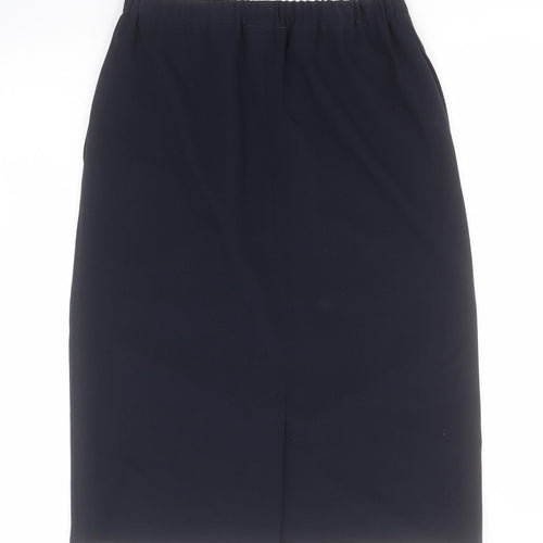 Habella Womens Blue  Polyester Straight & Pencil Skirt Size 12