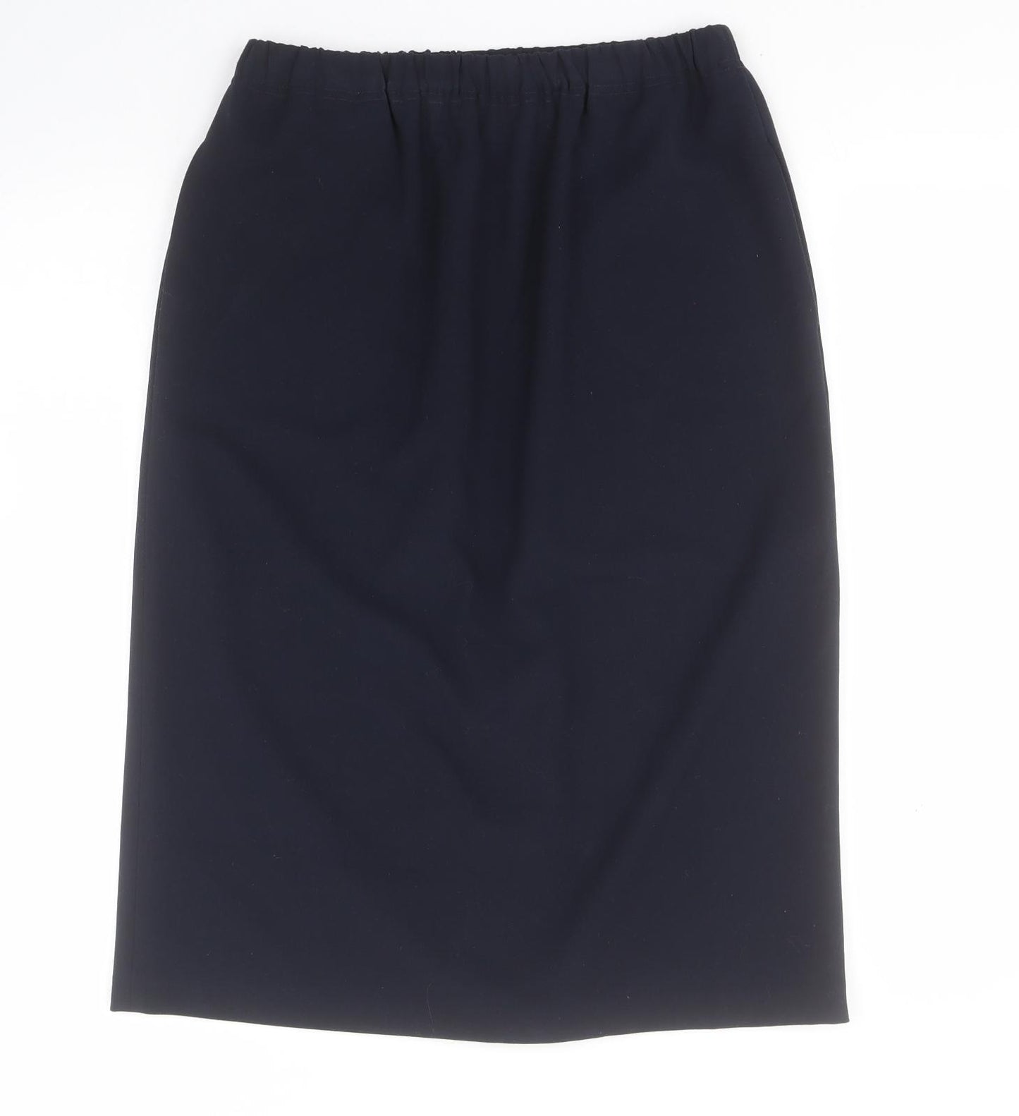 Habella Womens Blue  Polyester Straight & Pencil Skirt Size 12