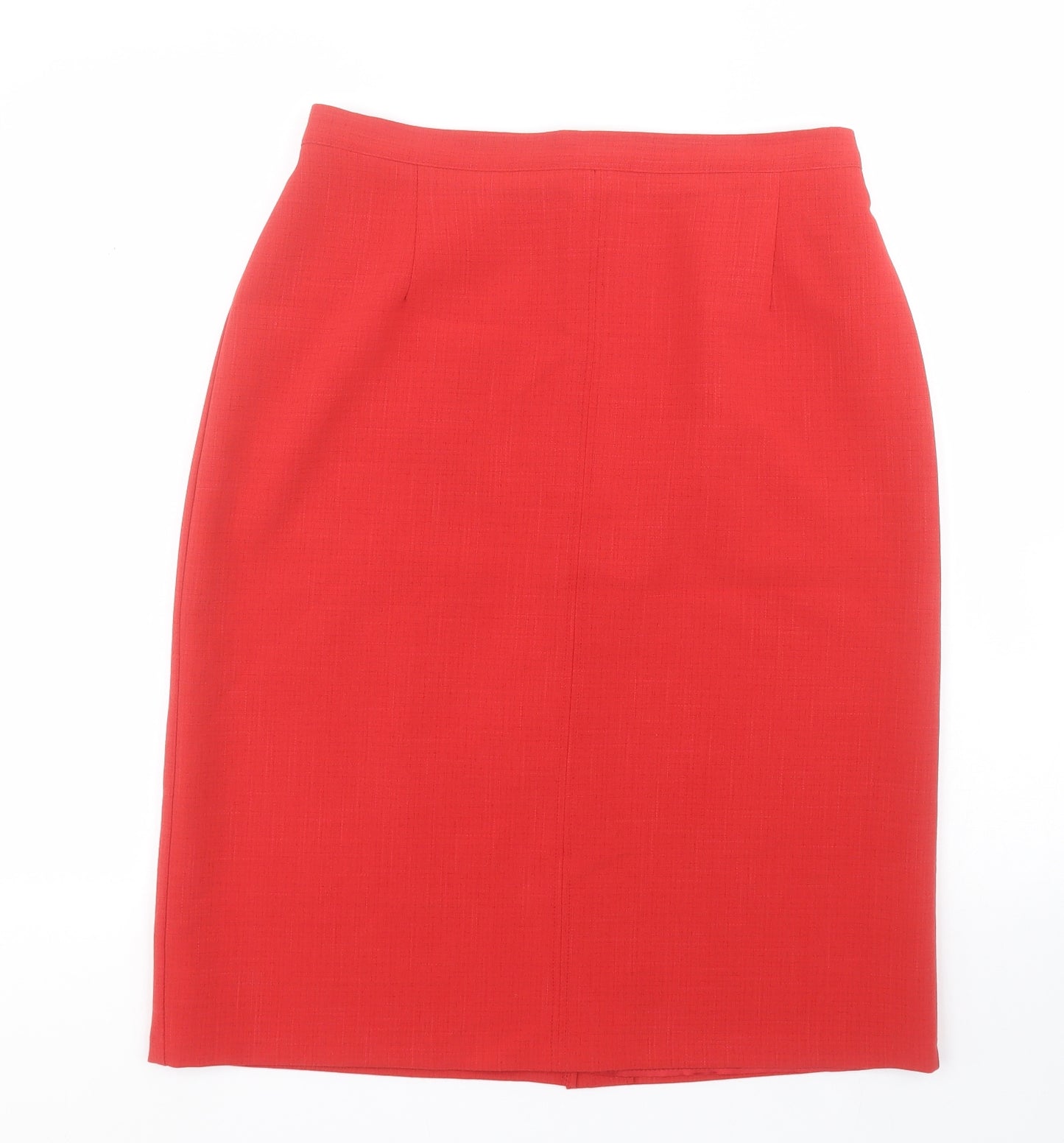 Refa Womens Red  Polyester Straight & Pencil Skirt Size 16   Zip