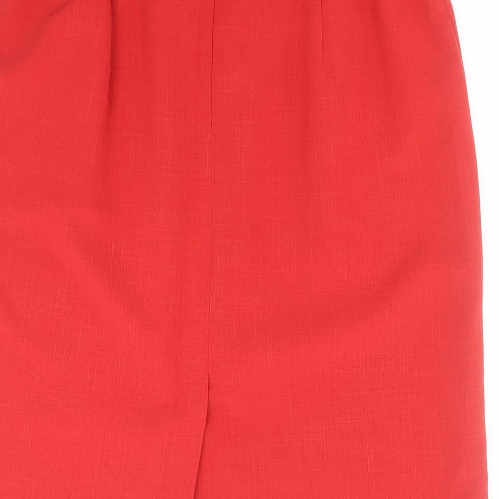 Refa Womens Red  Polyester Straight & Pencil Skirt Size 16   Zip