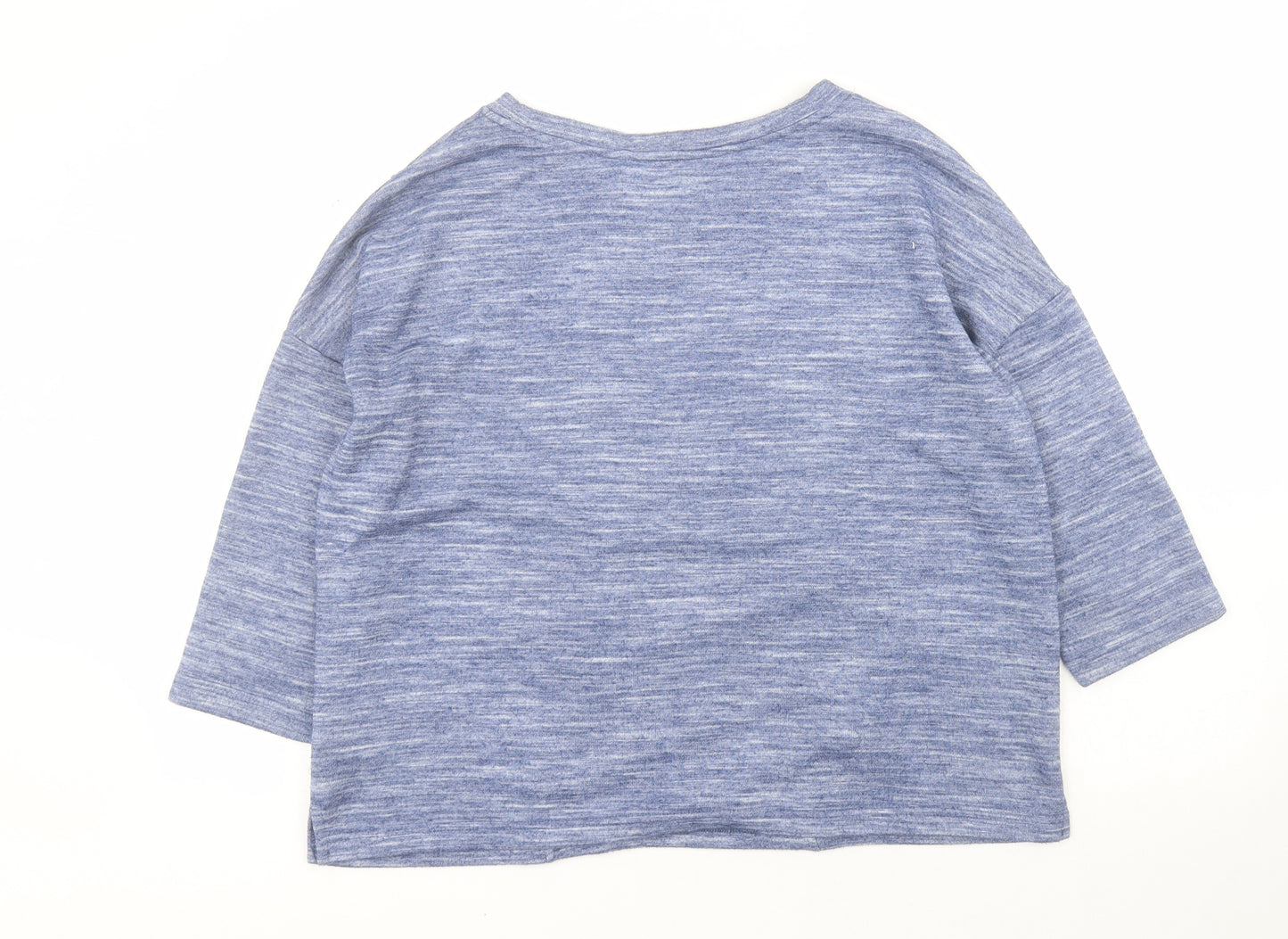 F&F Womens Blue  Polyester Pullover Sweatshirt Size 14  Pullover