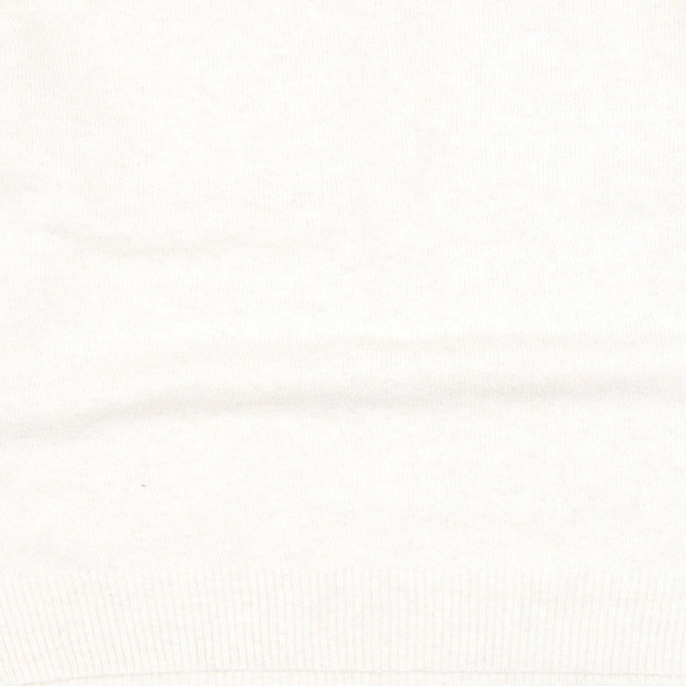 George Womens Beige Boat Neck  Polyester Pullover Jumper Size L