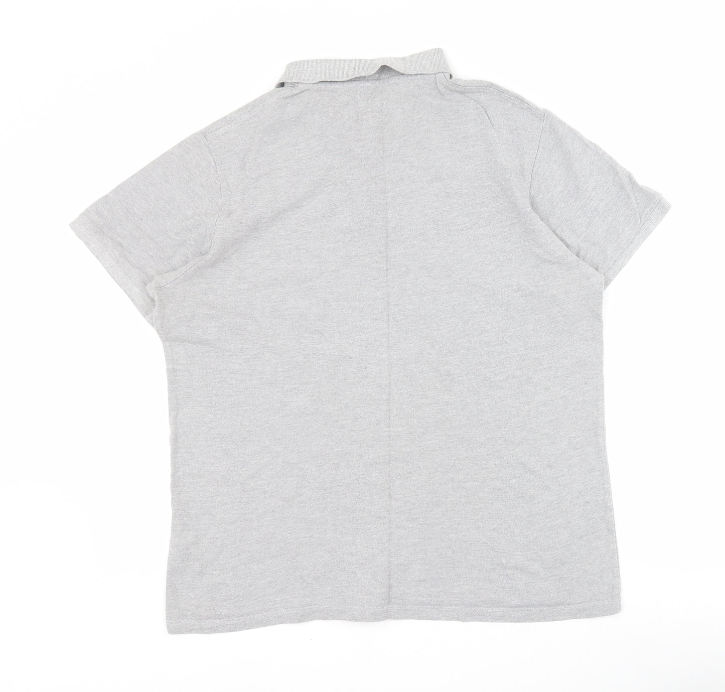 Primark Mens Grey  Cotton  Polo Size XL Collared Button