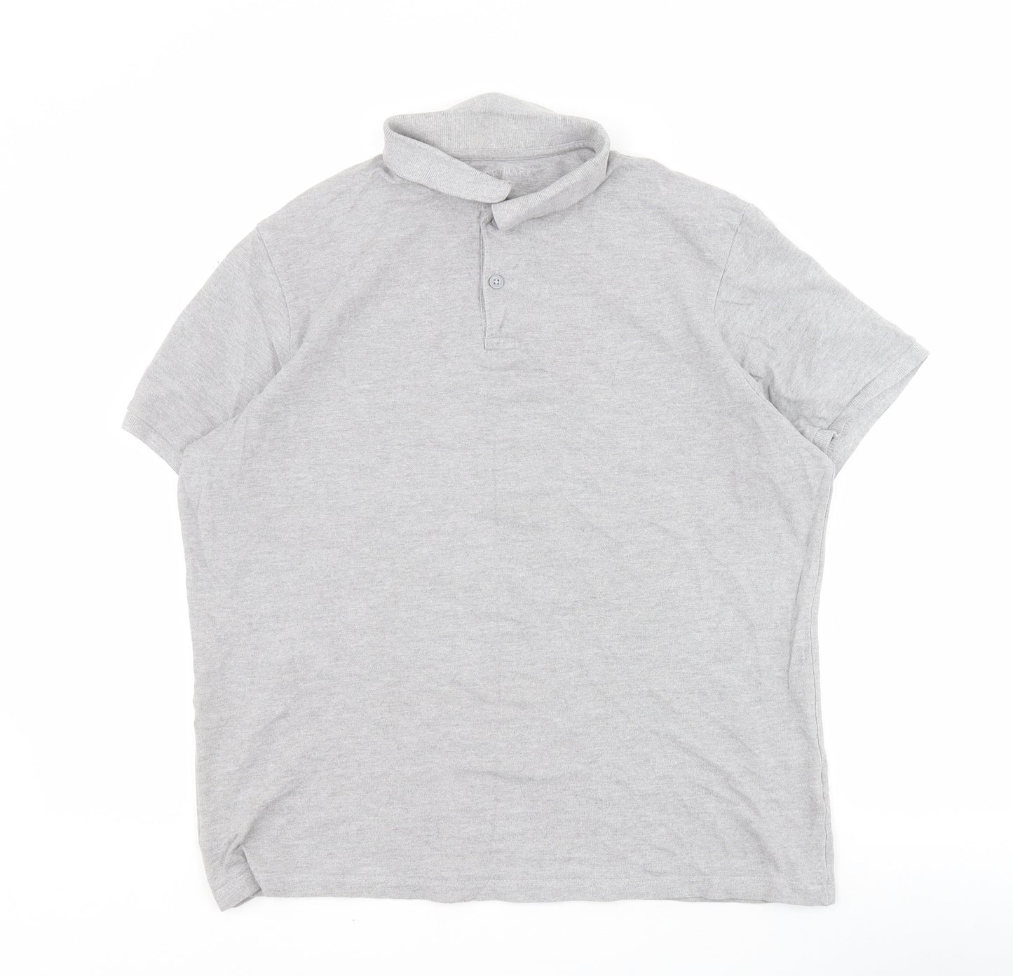 Primark Womens Grey  Cotton Basic Polo Size XL Collared