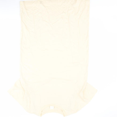 H&M Womens Beige  100% Cotton T-Shirt Dress    Crew Neck Pullover