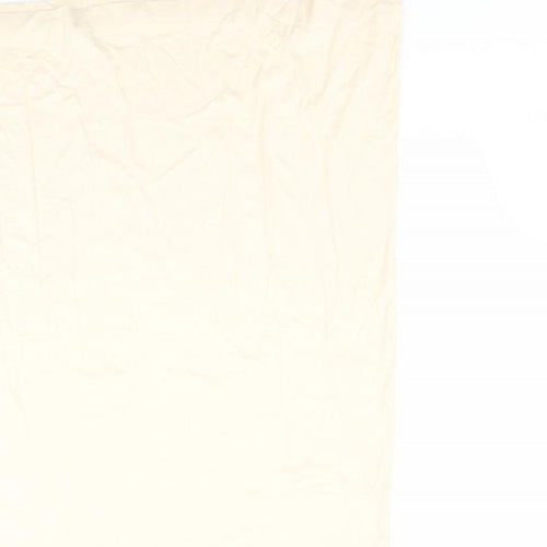 H&M Womens Beige  100% Cotton T-Shirt Dress    Crew Neck Pullover