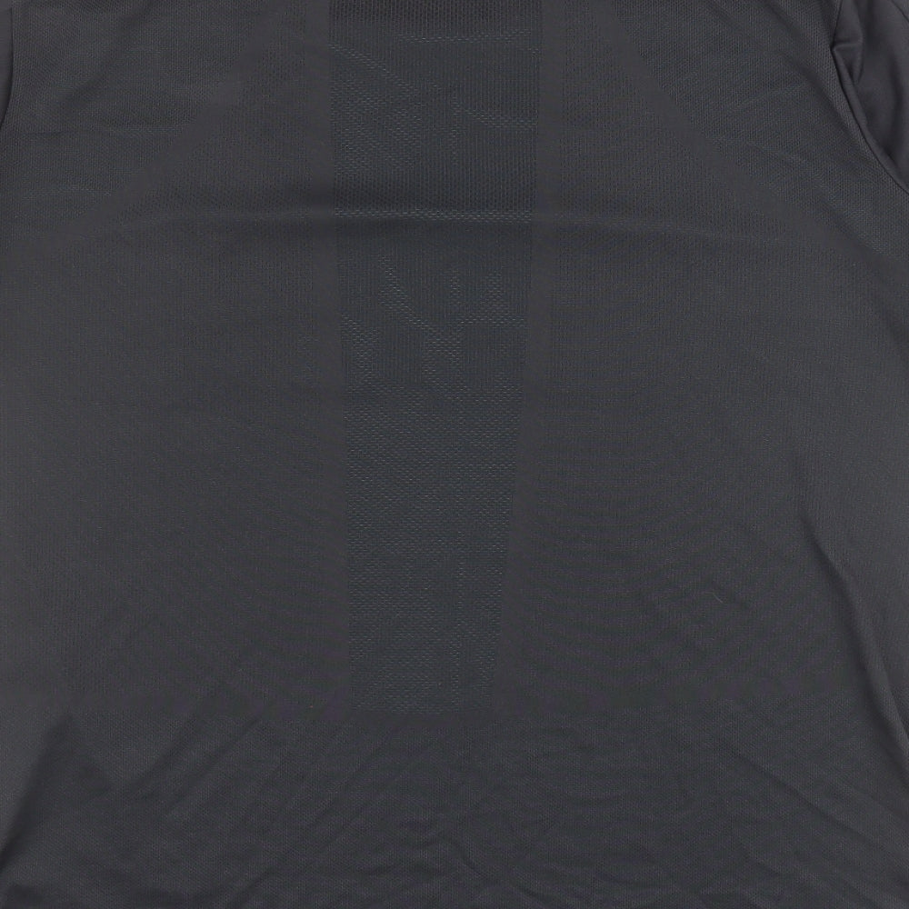 New Balance Mens Black Geometric Polyester  T-Shirt Size XL V-Neck  - Liverpool FC