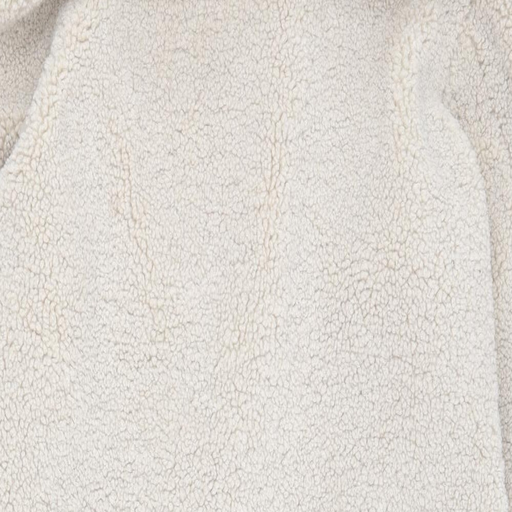 Boohoo Man Mens Beige   Overcoat Coat Size XL  Button